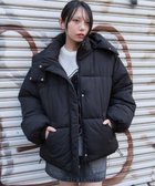 【ウィゴー/WEGO】の【25年秋冬新作/SMサイズ展開】2WAYフードパファーブルゾン ブラック|ID: prp329100004653398 ipo3291000000033633515