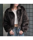 【ウィゴー/WEGO】の【25年秋冬新作】フェイクファーショートブルゾン ダークブラウン|ID: prp329100004653401 ipo3291000000033633528