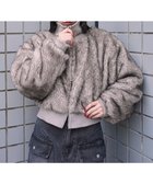 【ウィゴー/WEGO】の【25年秋冬新作】フェイクファーショートブルゾン グレーその他|ID: prp329100004653401 ipo3291000000033633530
