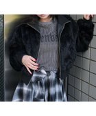 【ウィゴー/WEGO】の【25年秋冬新作】フェイクファーショートブルゾン ブラック|ID: prp329100004653401 ipo3291000000033633531