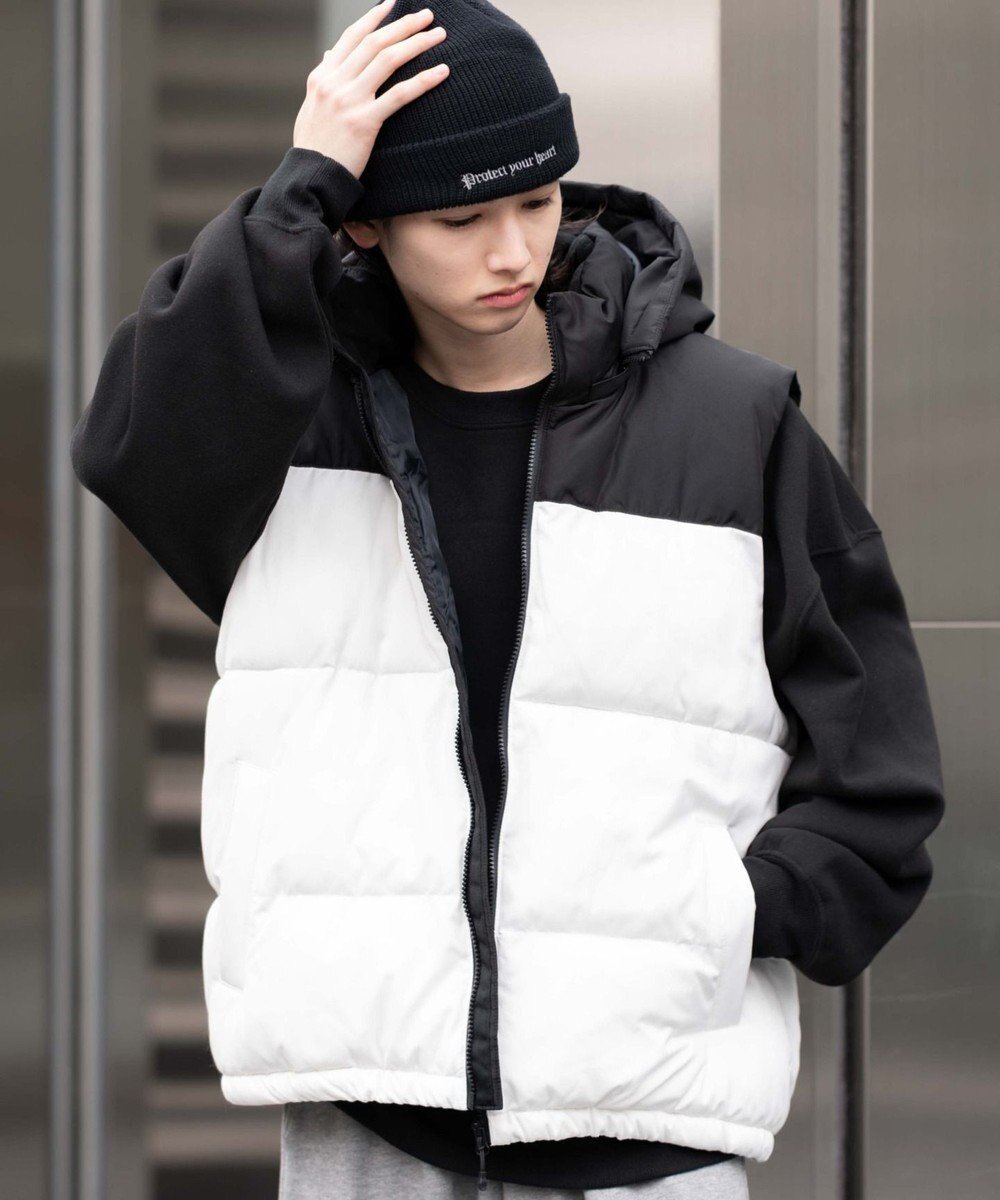 【ウィゴー/WEGO】の【25年秋冬新作/ユニセックス着用ITEM/MLサイズ展開】2WAYパファーベスト 人気、トレンドファッション・服の通販 founy(ファニー) 　ファッション　Fashion　レディースファッション　Fashion for Women　アウター　Coat / Outerwear Collection　レディースジャケット・軽アウター　Jackets　カーゴパンツ　Cargo Pants, Utility Pants　シンプル　Simple, Minimal　ジャケット　Jacket, Outerwear　スウェット / スエット　Sweatshirt, Sweatwear　スタンド　Stand Collar, Upright Stand　スマホ　Smartphone, Mobile Device　スラックス　Slacks, Dress Pants　ダウン　Down, Puffer　ベスト　Vest, Waistcoat　ポケット　Pocket, Pocket Detail　冬　Winter / This Winter　A/W・秋冬　Autumn/Winter　新作・新入荷　New Arrivals / New In　 other-1|ID: prp329100004653405 ipo3291000000033633589