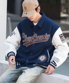 【ウィゴー/WEGO】の【25年秋冬新作/ユニセックス着用ITEM/SMLサイズ展開】メルトンワッペンスタジャン ネイビー|ID: prp329100004653406 ipo3291000000033633603