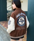 【ウィゴー/WEGO】の【25年秋冬新作/ユニセックス着用ITEM/SMLサイズ展開】メルトンワッペンスタジャン ブラウン|ID: prp329100004653406 ipo3291000000033633605