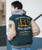 【ウィゴー/WEGO】の【25年秋冬新作/ユニセックス着用ITEM/SMLサイズ展開】メルトンワッペンスタジャン ダークグリーン|ID: prp329100004653406 ipo3291000000033633606