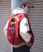 【ウィゴー/WEGO】の【25年秋冬新作/ユニセックス着用ITEM/SMLサイズ展開】メルトンワッペンスタジャン ワイン|ID: prp329100004653406 ipo3291000000033633607