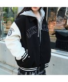 【ウィゴー/WEGO】の【25年秋冬新作/ユニセックス着用ITEM/SMLサイズ展開】メルトンワッペンスタジャン ブラック|ID: prp329100004653406 ipo3291000000033633613