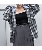 【ウィゴー/WEGO】の【25年秋冬新作/ユニセックス着用ITEM/MLサイズ展開】オンブレチェックフードネルシャツ(LS) ブラックチェック1|ID: prp329100004653411 ipo3291000000034656843