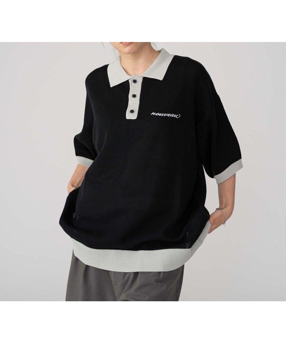【ウィゴー/WEGO】の【ユニセックス着用ITEM/MLサイズ展開】ワンポイントニットポロシャツ(SS) インテリア・キッズ・メンズ・レディースファッション・服の通販 founy(ファニー) ファッション Fashion レディースファッション Fashion for Women トップス・カットソー Cut & Sew Tops ニット Knit Tops & Sweaters シャツ・ブラウス・オフィスカジュアル Elegant Blouses & Button-Ups ポロシャツ・きれいめカジュアル Smart-Casual Polo Tops インナー Innerwear 春 Spring シンプル Simple, Minimal スマホ Smartphone, Mobile Device スラックス Slacks, Dress Pants センター Center, Center Line セーター Sweater, Knitwear バランス Balance, Style Balance ベーシック Basic, Essential ポロシャツ Polo Shirt, Collared Tee 無地 Plain, Solid Color ワイド Wide, Wide Fit ワンポイント One Point, Statement Accent A/W・秋冬 Autumn/Winter おすすめ Recommended / Our Picks 夏 Summer エレガント 上品 Elegant ブラック|ID: prp329100004653425 ipo3291000000033633781