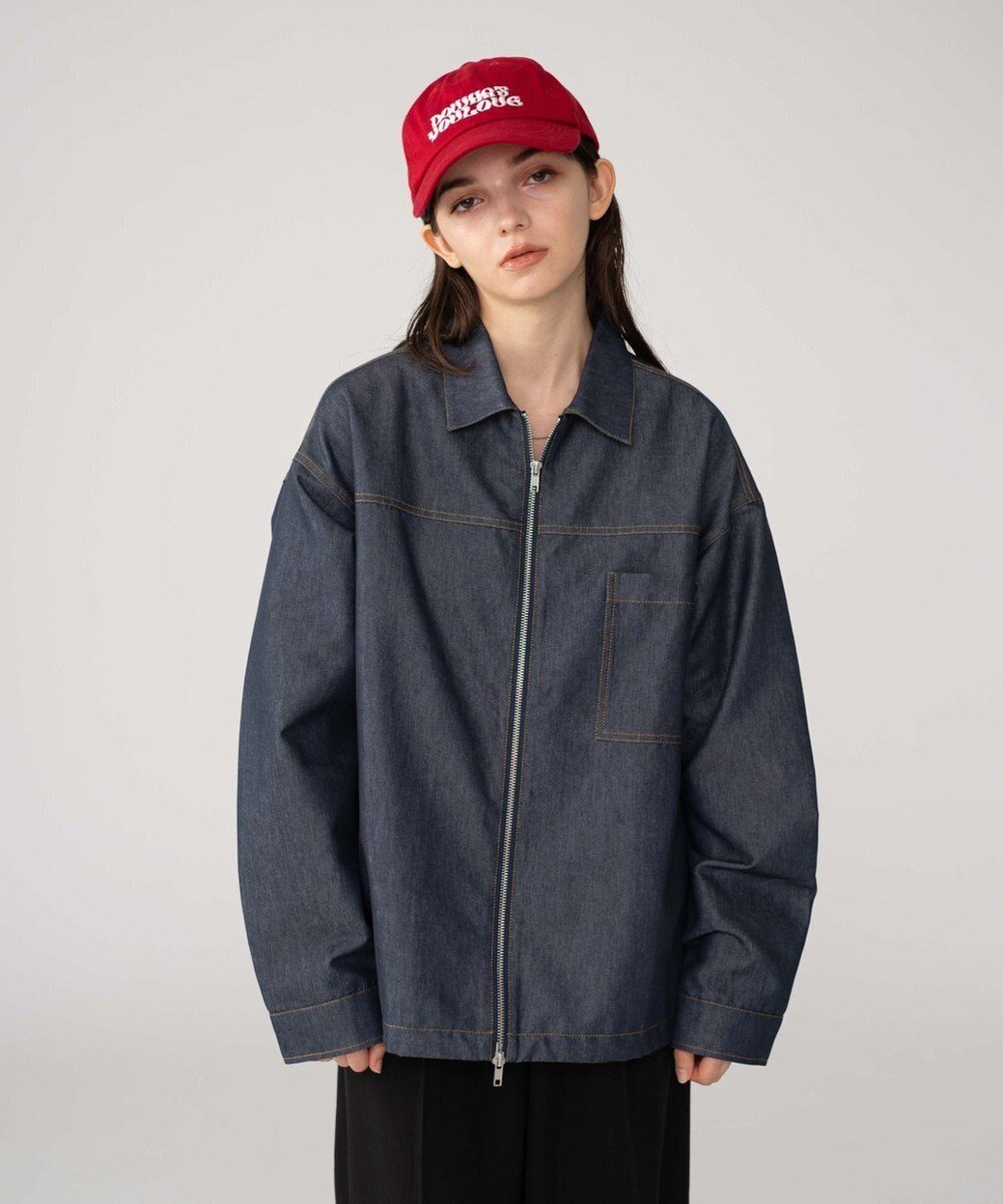 【ウィゴー/WEGO】の【ユニセックス着用ITEM/MLサイズ展開】カラーステッチシャツジャケット インテリア・キッズ・メンズ・レディースファッション・服の通販 founy(ファニー) 　ファッション　Fashion　レディースファッション　Fashion for Women　アウター　Coat / Outerwear Collection　レディースジャケット・軽アウター　Jackets　ブルゾンジャケット・スポーティアウター　Blouson Jackets　シンプル　Simple, Minimal　ジャケット　Jacket, Outerwear　スタイリッシュ　Stylish, Fashionable　スマホ　Smartphone, Mobile Device　スラックス　Slacks, Dress Pants　ダブル　Double, Double-Breasted　デニム　Denim, Jeans Material　長袖　Long Sleeve, Full Sleeve　フレア　Flare, Flared　ブルゾン　Blouson, Bomber Jacket　羽織　Haori, Light Jacket　メンズ　Men's, Menswear　A/W・秋冬　Autumn/Winter　新作・新入荷　New Arrivals / New In　エレガント 上品　Elegant　ブルーその他|ID: prp329100004653427 ipo3291000000033633789