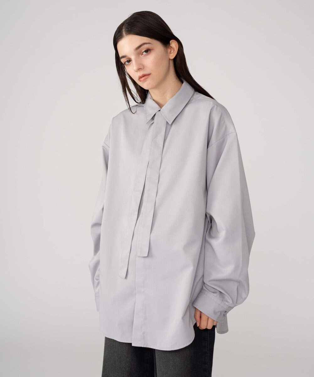 【ウィゴー/WEGO】の【ユニセックス着用ITEM/MLサイズ展開】TRボウタイシャツ(LS) インテリア・キッズ・メンズ・レディースファッション・服の通販 founy(ファニー) ファッション Fashion レディースファッション Fashion for Women トップス・カットソー Cut & Sew Tops シャツ・ブラウス・オフィスカジュアル Elegant Blouses & Button-Ups 今季 This Season, Current Season シンプル Simple, Minimal スタイリッシュ Stylish, Fashionable スマホ Smartphone, Mobile Device スラックス Slacks, Dress Pants 長袖 Long Sleeve, Full Sleeve 無地 Plain, Solid Color A/W・秋冬 Autumn/Winter おすすめ Recommended / Our Picks グレー|ID: prp329100004653430 ipo3291000000033633808