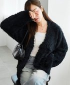【ウィゴー/WEGO】の【2025秋冬新作/ユニセックス着用ITEM/SMLサイズ展開】フェザーニットカーディガン ブラック|ID: prp329100004653436 ipo3291000000033633848