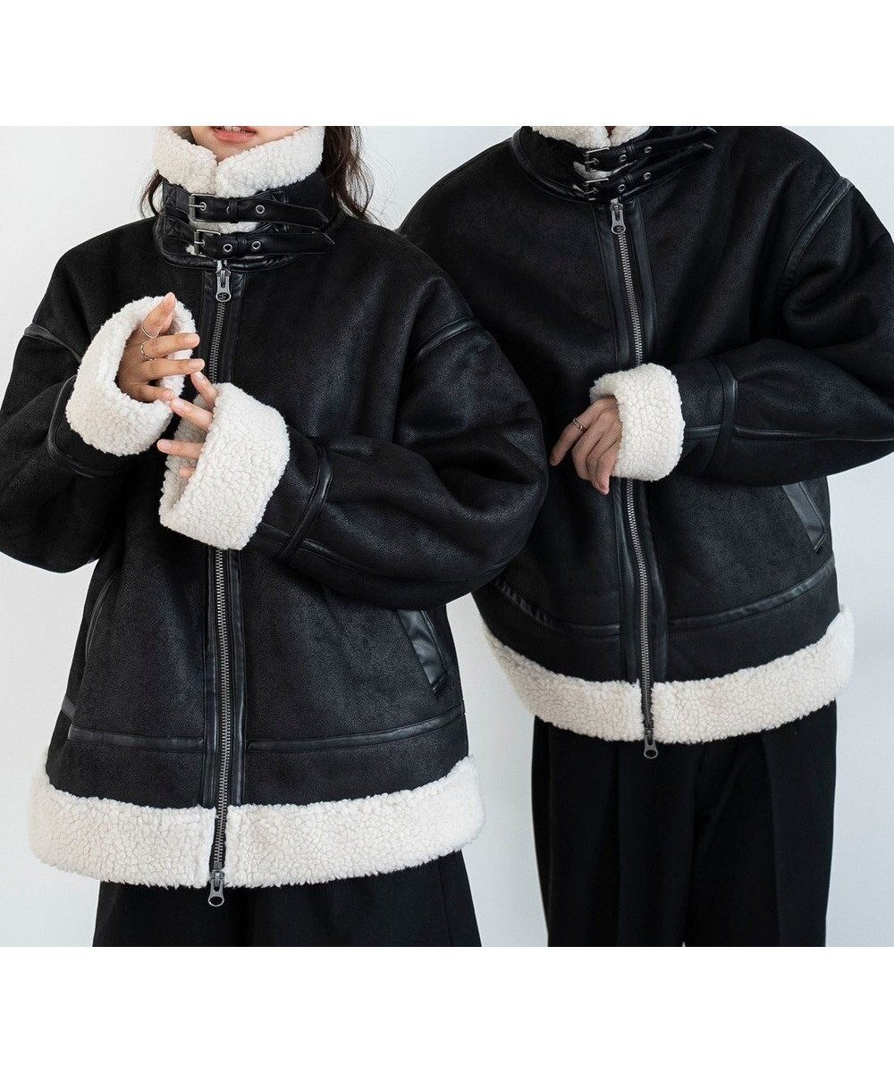 【ウィゴー/WEGO】の【25年秋冬新作/ユニセックス着用ITEM/MLサイズ展開】B-3ジャケット インテリア・キッズ・メンズ・レディースファッション・服の通販 founy(ファニー) 　ファッション　Fashion　レディースファッション　Fashion for Women　アウター　Coat / Outerwear Collection　レディースジャケット・軽アウター　Jackets　ブルゾンジャケット・スポーティアウター　Blouson Jackets　秋　Autumn　ジャケット　Jacket, Outerwear　スラックス　Slacks, Dress Pants　デニム　Denim, Jeans Material　トレンド　Trend, Trending Now　定番　Standard, Basic Item　ハイネック　High Neck, Mock Neck　ブルゾン　Blouson, Bomber Jacket　防寒　Cold Protection, Winter-Ready　冬　Winter / This Winter　A/W・秋冬　Autumn/Winter　新作・新入荷　New Arrivals / New In　おすすめ　Recommended / Our Picks　ブラック|ID: prp329100004653456 ipo3291000000033634038