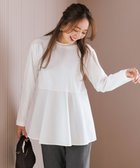 【アンフィーロ 自由区/UNFILO】のペプラムコンビ ロンT 人気、トレンドファッション・服の通販 founy(ファニー) ファッション Fashion レディースファッション Fashion for Women トップス・カットソー Cut & Sew Tops シャツ・ブラウス・オフィスカジュアル Elegant Blouses & Button-Ups ロングTシャツ・Tシャツ Longline T-Shirts & Tees カットソー・ベーシックTシャツ Cut-and-Sewn Tops / Stretch Tees & Basics カットソー Cut and Sewn Top コンビ Combo, Combination Style 抗菌 Antibacterial, Bacteria-Resistant スウェット / スエット Sweatshirt, Sweatwear トレンド Trend, Trending Now ドッキング Docking, Mixed Material ペプラム Peplum, Flared Hem A/W・秋冬 Autumn/Winter おすすめ Recommended / Our Picks thumbnail オフ|ID: prp329100004653463 ipo3291000000033848077