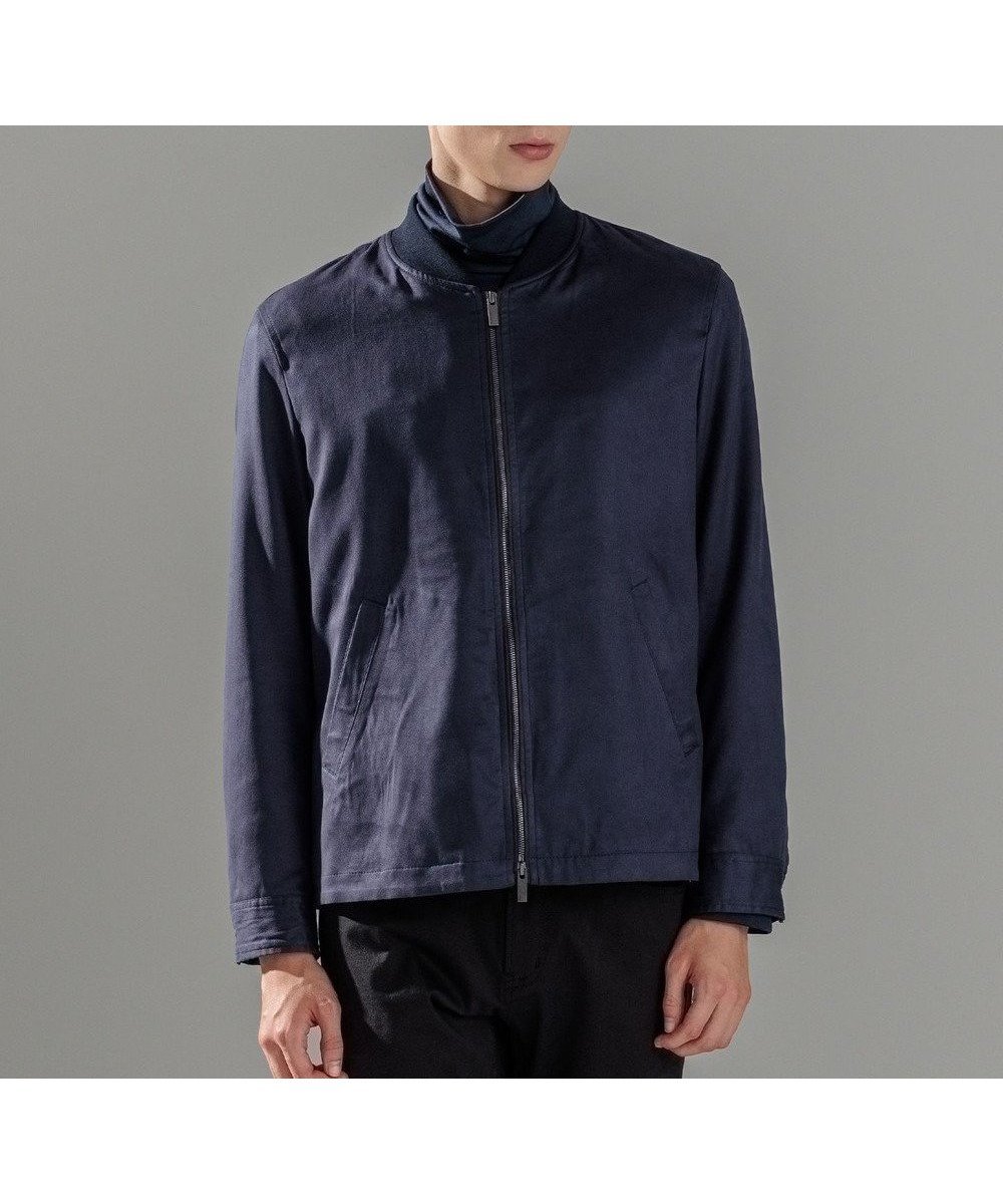 【ジョゼフ オム/JOSEPH HOMME / MEN】のコマスエード MA-1 インテリア・キッズ・メンズ・レディースファッション・服の通販 founy(ファニー) 　ファッション　Fashion　メンズファッション　Fashion for Men　アウター　Men's Coats Outerwear　ブルゾンジャケット / カジュアルアウター　Bomber Jackets & Blousons　おすすめ　Recommended / Our Picks　シンプル　Simple, Minimal　ジャケット　Jacket, Outerwear　ストレッチ　Stretch, Stretchy Fabric　セットアップ　Set-Up, Coordinated Outfit　フロント　Front, Front Design　ブルゾン　Blouson, Bomber Jacket　A/W・秋冬　Autumn/Winter　ネイビー系|ID: prp329100004653981 ipo3291000000033640174