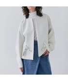 【ベイジ,/BEIGE,】の【洗える・VERY掲載】PORDIC / ドロスト付きノーカラージャケット Ecru|ID: prp329100004653993 ipo3291000000035723207