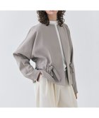 【ベイジ,/BEIGE,】の【洗える・VERY掲載】PORDIC / ドロスト付きノーカラージャケット Taupe|ID: prp329100004653993 ipo3291000000035723208