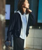 【ベイジ,/BEIGE,】の【洗える・VERY掲載】PORDIC / ドロスト付きノーカラージャケット Navy|ID: prp329100004653993 ipo3291000000035723211