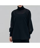 【ベイジ,/BEIGE,】の【洗える】MOYE / ハイネックブラウス Navy|ID: prp329100004653996 ipo3291000000033641188