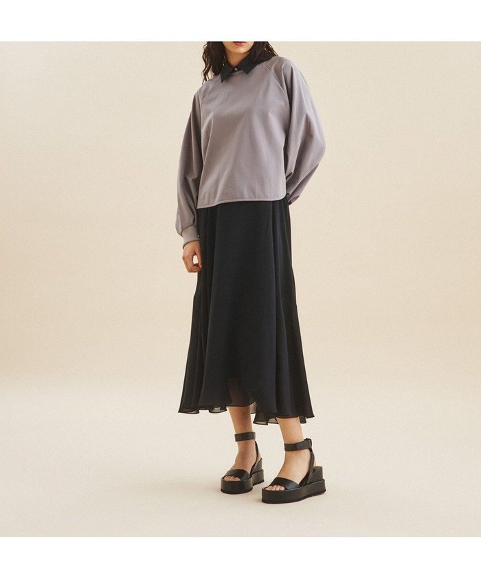 【グレース コンチネンタル/GRACE CONTINENTAL】のシャツカラー裏毛トップ インテリア・キッズ・メンズ・レディースファッション・服の通販 founy(ファニー) https://founy.com/ ファッション Fashion レディースファッション Fashion for Women トップス・カットソー Cut & Sew Tops シャツ・ブラウス・オフィスカジュアル Elegant Blouses & Button-Ups ロングTシャツ・Tシャツ Longline T-Shirts & Tees カットソー・ベーシックTシャツ Cut-and-Sewn Tops / Stretch Tees & Basics カットソー Cut and Sewn Top スリーブ Sleeve, Long Sleeve / Short Sleeve セットアップ Set-Up, Coordinated Outfit セレモニー Ceremony リラックス Relax, Relaxed Fit 今季 This Season, Current Season ビジネス 仕事 通勤 Business / Work / Commuting 夏 Summer 春 Spring S/S・春夏 SS, Spring/Summer, Warm Season |ID: prp329100004654072 ipo3291000000033643103