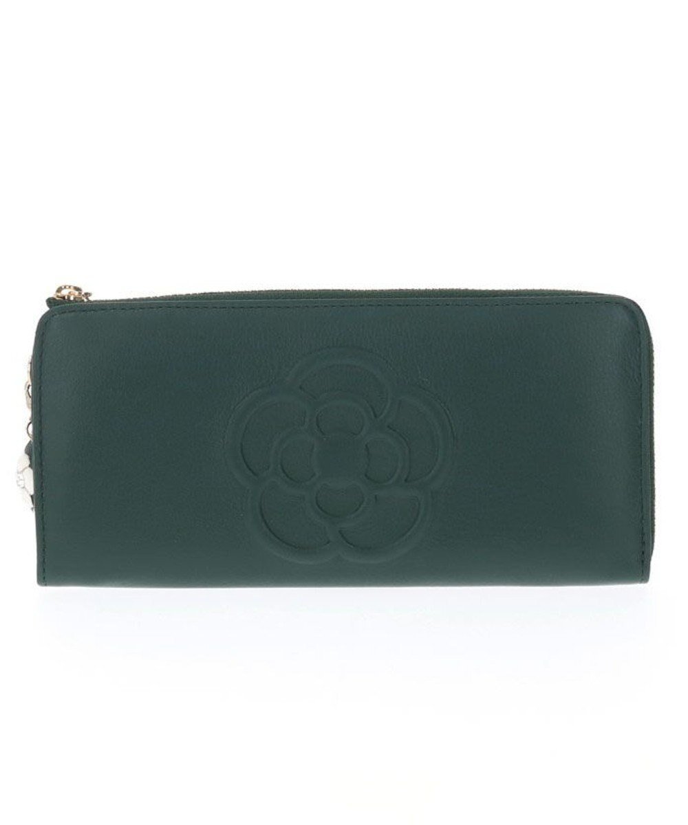 【クレイサス/CLATHAS】のワッフル Lファスナー長財布 インテリア・キッズ・メンズ・レディースファッション・服の通販 founy(ファニー) ファッション Fashion レディースファッション Fashion for Women ミニ財布・二つ折り財布 Wallets & Card Cases スリム Slim, Slim Fit チャーム Charm, Pendant ポケット Pocket, Pocket Detail ワッフル Waffle, Waffle Knit 財布 Wallet, Purse グリーン|ID: prp329100004654101 ipo3291000000033643673