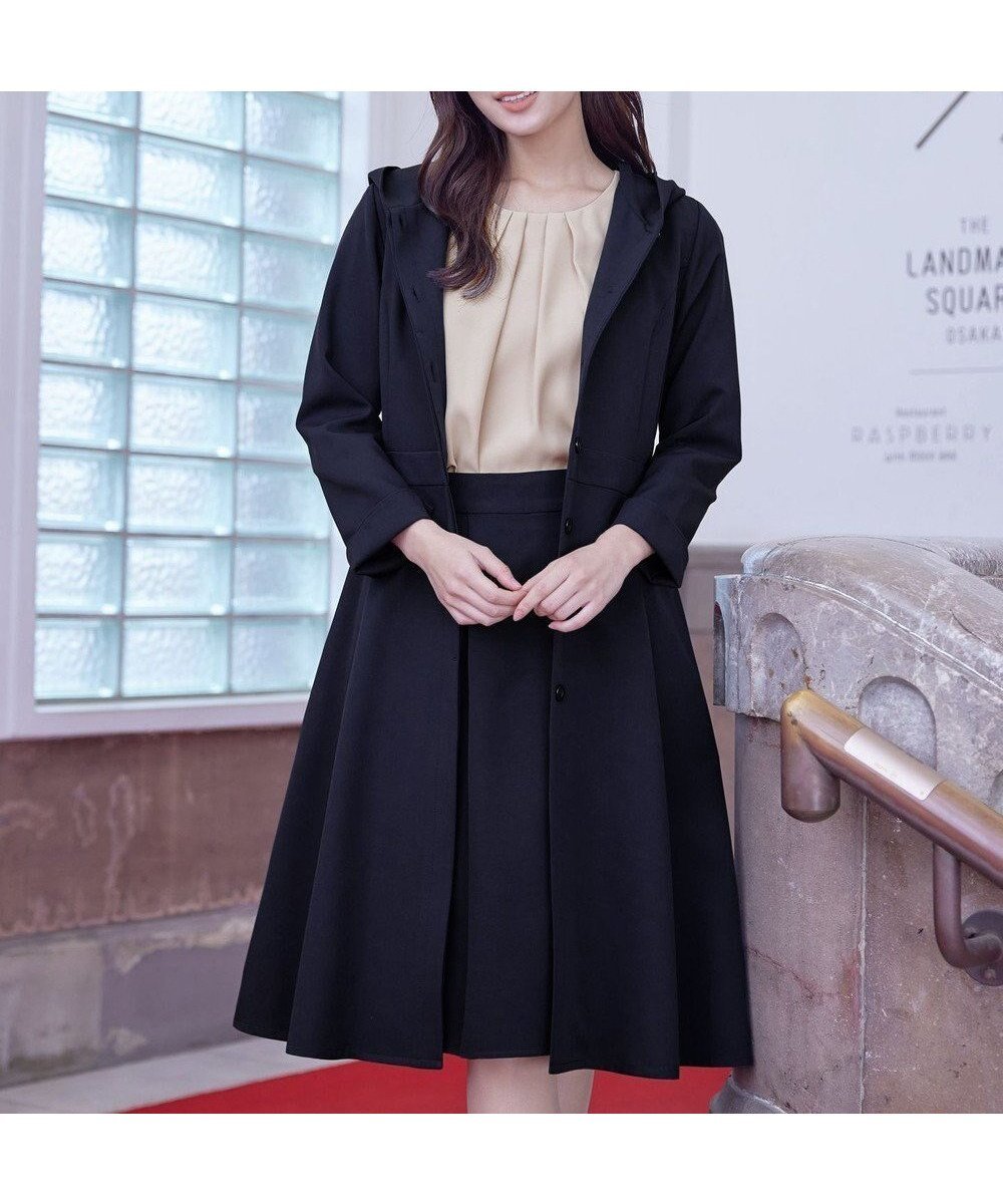 【ティアクラッセ/Tiaclasse】の【新色追加・洗える】フーデッドフレアコート インテリア・キッズ・メンズ・レディースファッション・服の通販 founy(ファニー)  ファッション Fashion レディースファッション Fashion for Women アウター Coat / Outerwear Collection コート・ロングコート・ピーコート Long Coats, Peacoats & More レディースジャケット・軽アウター Jackets アクセサリー Fashion Accessories ウォッシャブル Machine Washable ジャケット Jacket, Outerwear チュニック Tunic, Long Top フレア Flare, Flared ポケット Pocket, Pocket Detail 再入荷 Restock / Back in Stock 夏 Summer 新作・新入荷 New Arrivals / New In 春 Spring S/S・春夏 SS, Spring/Summer, Warm Season 洗える Machine Washable 無地 Plain, Solid Color 秋 Autumn A/W・秋冬 Autumn/Winter 長袖 Long Sleeve, Full Sleeve ネイビー|ID: prp329100004654183 ipo3291000000034311412