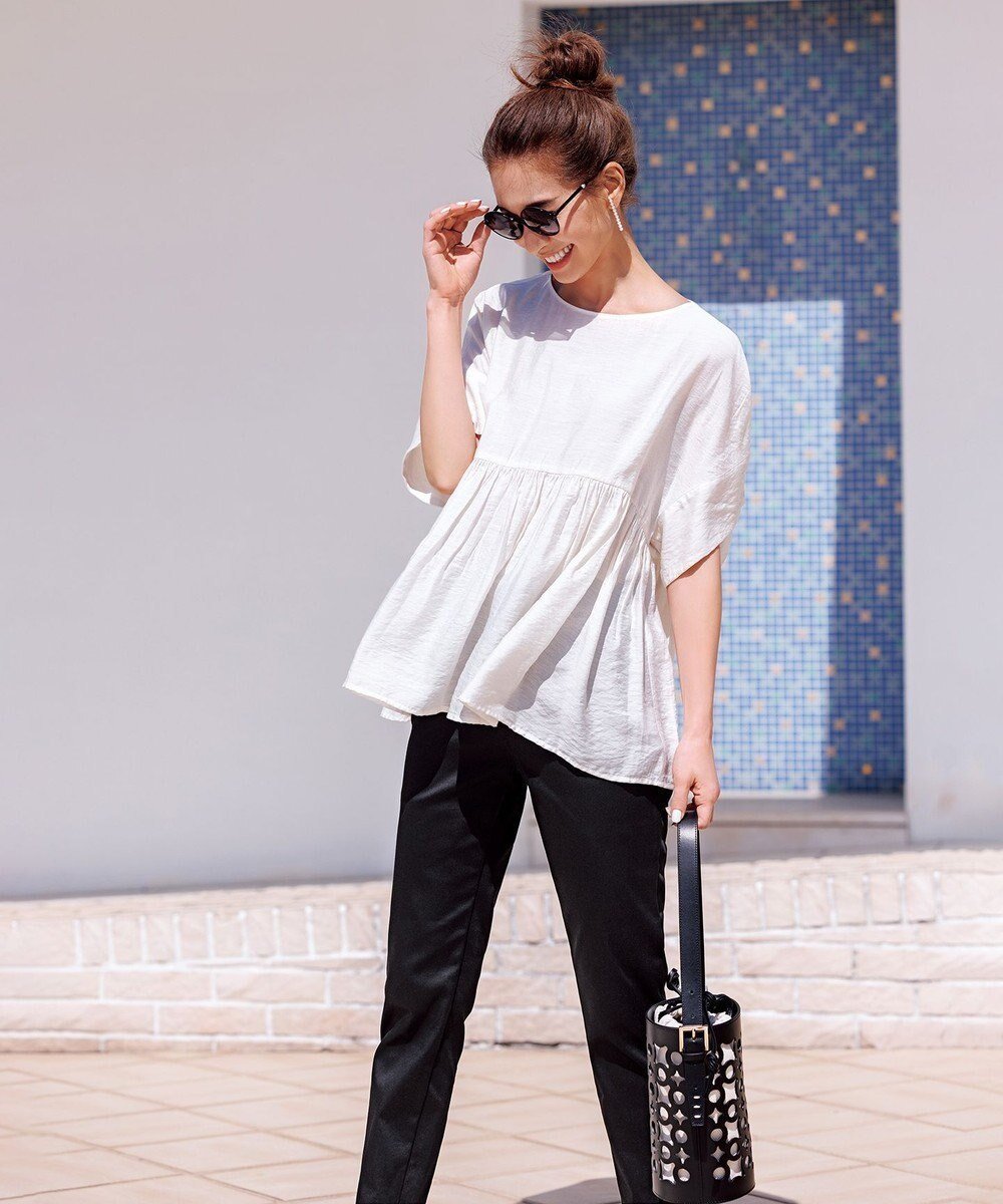 【アンフィーロ 自由区/UNFILO】の【撥水/ストレッチ】スリムフィットパンツ インテリア・キッズ・メンズ・レディースファッション・服の通販 founy(ファニー) 　ファッション　Fashion　レディースファッション　Fashion for Women　パンツ　Pants & Trousers　ウォッシャブル　Machine Washable　ストレッチ　Stretch, Stretchy Fabric　フィット　Fit, Slim Fit　ポケット　Pocket, Pocket Detail　夏　Summer　春　Spring　S/S・春夏　SS, Spring/Summer, Warm Season　洗える　Machine Washable　ブラック|ID: prp329100004654209 ipo3291000000034285104