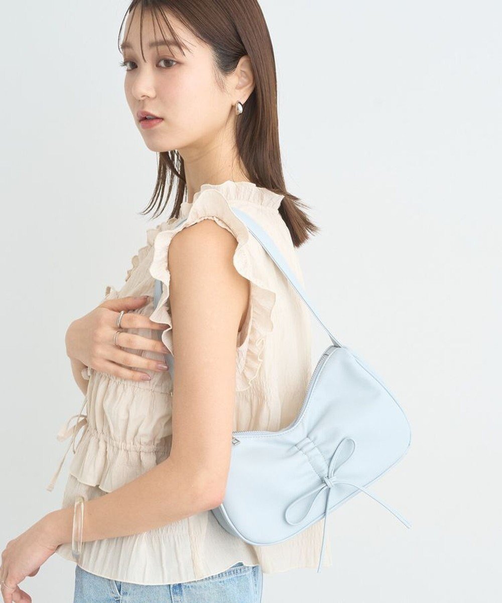 【アースミュージックアンドエコロジー/earth music&ecology】のリボンドロストハンドバッグ 人気、トレンドファッション・服の通販 founy(ファニー) 　ファッション　Fashion　レディースファッション　Fashion for Women　バッグ　Bags　おすすめ　Recommended / Our Picks　ギャザー　Gathered, Ruffled　フェミニン　Feminine, Girly　ベーシック　Basic, Essential　ポケット　Pocket, Pocket Detail　 other-1|ID: prp329100004654230 ipo3291000000033647666