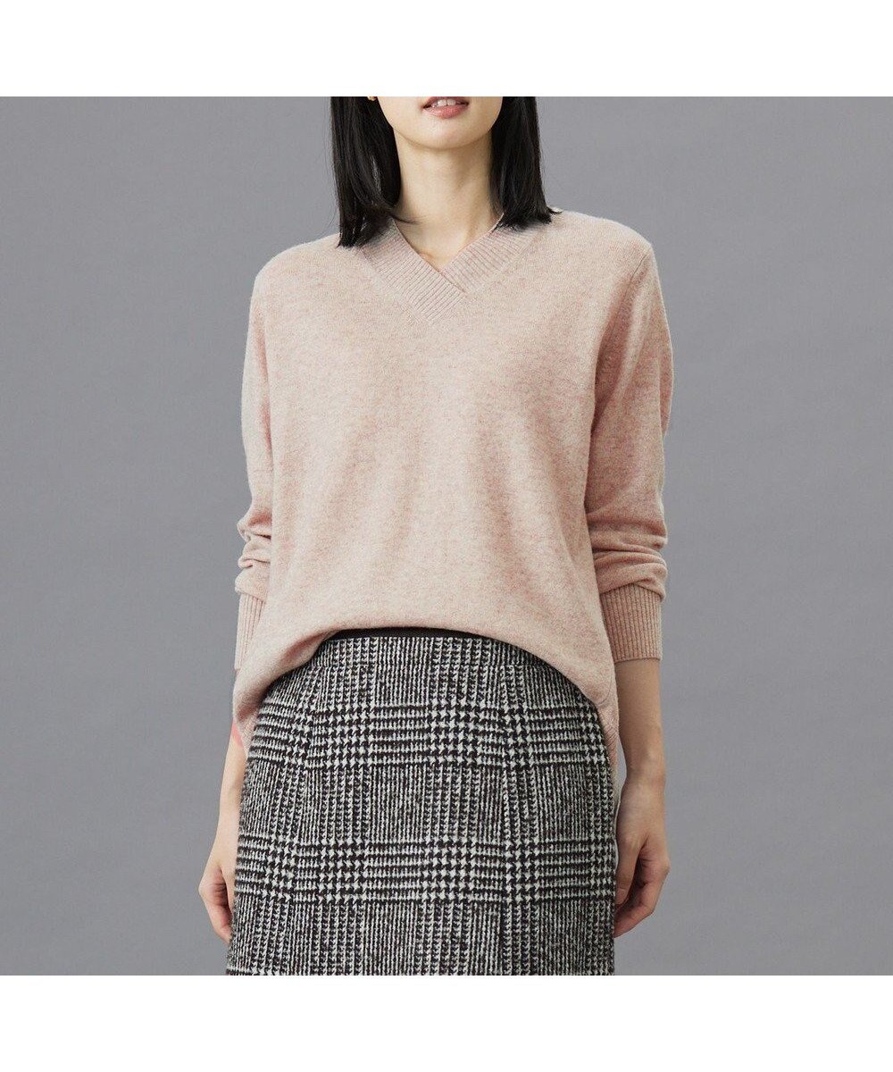 【ジェイ プレス/J.PRESS】の【洗える】CASHMERE BLEND Vネック プルオーバーニット インテリア・キッズ・メンズ・レディースファッション・服の通販 founy(ファニー) 　ファッション　Fashion　レディースファッション　Fashion for Women　トップス・カットソー　Cut & Sew Tops　ニット　Knit Tops & Sweaters　カジュアルプルオーバー・ニットトップス　Pullovers & Knit Tops / Casual Pullovers　Vネックトップス　V-Neck Tops / V-Cut Neckline Shirts　オレンジ　Orange　洗える　Machine Washable　セーター　Sweater, Knitwear　フェミニン　Feminine, Girly　ミックス　Mix, Mixed Style　A/W・秋冬　Autumn/Winter　エレガント 上品　Elegant　トップベージュ系|ID: prp329100004654290 ipo3291000000033649380