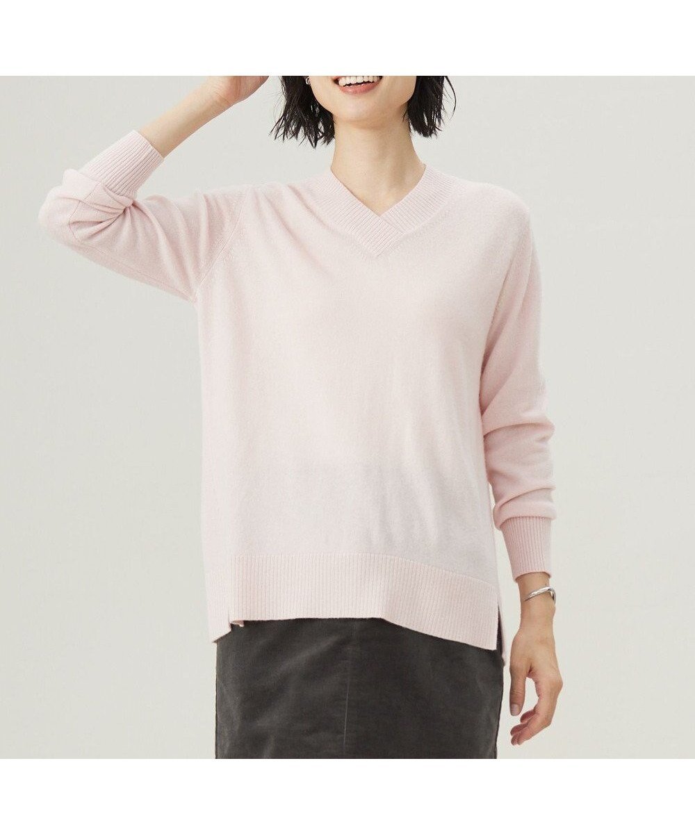 【ジェイ プレス/J.PRESS】の【洗える】CASHMERE BLEND Vネック プルオーバーニット インテリア・キッズ・メンズ・レディースファッション・服の通販 founy(ファニー) 　ファッション　Fashion　レディースファッション　Fashion for Women　トップス・カットソー　Cut & Sew Tops　ニット　Knit Tops & Sweaters　カジュアルプルオーバー・ニットトップス　Pullovers & Knit Tops / Casual Pullovers　Vネックトップス　V-Neck Tops / V-Cut Neckline Shirts　オレンジ　Orange　洗える　Machine Washable　セーター　Sweater, Knitwear　フェミニン　Feminine, Girly　ミックス　Mix, Mixed Style　A/W・秋冬　Autumn/Winter　エレガント 上品　Elegant　ピンク系|ID: prp329100004654290 ipo3291000000033649385