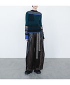 【コキュウ/COQ】のCONCORD カラーブロックリブニット ダークグリーン|ID: prp329100004654341 ipo3291000000034641725