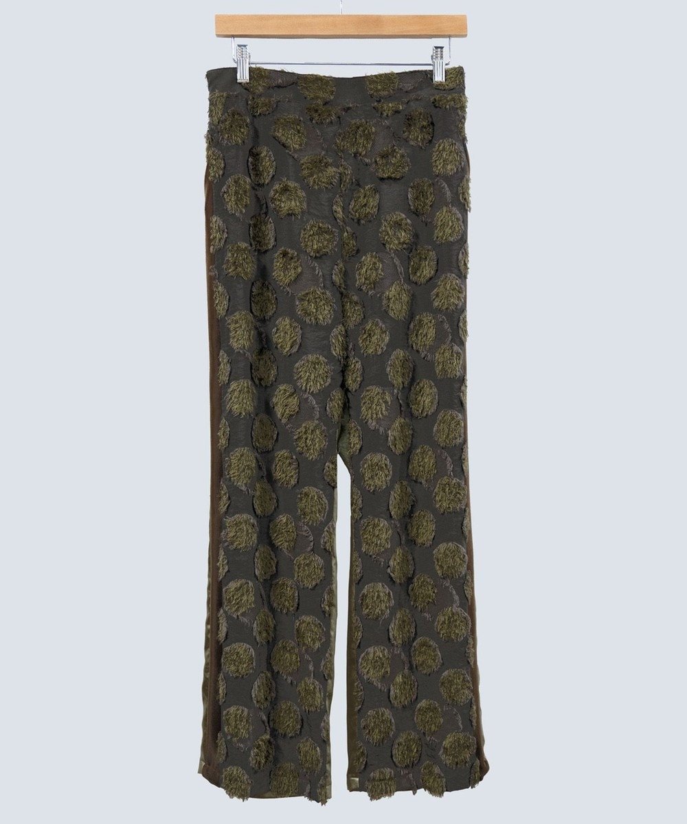【コキュウ/COQ】の【日本製・洗える】SEA DOT パンツ インテリア・キッズ・メンズ・レディースファッション・服の通販 founy(ファニー) 　ファッション　Fashion　レディースファッション　Fashion for Women　パンツ　Pants & Trousers　ヴィンテージ　Vintage Style　洗える　Machine Washable　コレクション　Collection, Seasonal Line　サテン　Satin, Glossy Fabric　テクスチャー　Texture, Textured Fabric　定番　Standard, Basic Item　バランス　Balance, Style Balance　フォーマル　Formal, Dressy　ボトム　Bottoms, Lower Wear　A/W・秋冬　Autumn/Winter　S/S・春夏　SS, Spring/Summer, Warm Season　新作・新入荷　New Arrivals / New In　日本製　Made In Japan　犬　Dog　夏　Summer　カーキ|ID: prp329100004654343 ipo3291000000033650267