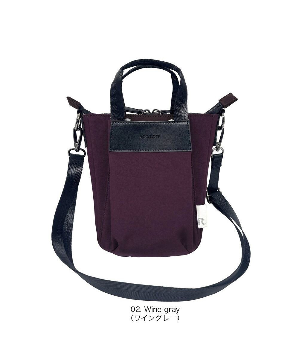【ルートート/ROOTOTE】の3668【ルーポケットが主役!】LT.べビール―.フロントオープン-A インテリア・キッズ・メンズ・レディースファッション・服の通販 founy(ファニー) 　ファッション　Fashion　レディースファッション　Fashion for Women　カメラ　Camera Accessories　コンパクト　Compact, Small Size　ショルダー　Shoulder, Shoulder Strap　スマート　Smart, Elegant　ハンカチ　Handkerchief, Hanky　フロント　Front, Front Design　プリント　Print, Printed Pattern　ポケット　Pocket, Pocket Detail　マグネット　Magnet, Magnetic Closure　ランダム　Random, Irregular　新作・新入荷　New Arrivals / New In　おすすめ　Recommended / Our Picks　旅行　Travel　02:ワイングレー|ID: prp329100004654345 ipo3291000000033650288