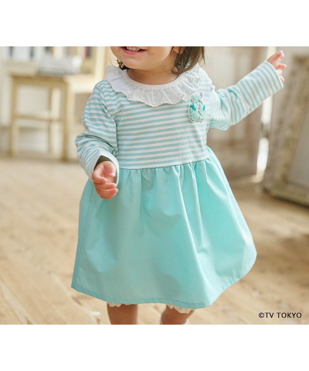 【組曲 / KIDS/KUMIKYOKU】の【80-100㎝】シナぷしゅレースカラー チュニック インテリア・キッズ・メンズ・レディースファッション・服の通販 founy(ファニー) ファッション Fashion キッズファッション Fashion for Kids トップス・カットソー Cut & Sew Tops カットソー Cut and Sewn Top キャラクター Character, Licensed Characters チュニック Tunic, Long Top ドッキング Docking, Mixed Material レース Lace, Lace Fabric A/W・秋冬 Autumn/Winter ミントグリーン|ID: prp329100004654466 ipo3291000000034229984