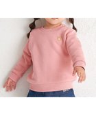 【ミキハウスホットビスケッツ/MIKI HOUSE HOT BISCUITS / KIDS】の【70-120cm】【Everyday Series】ワンポイント くすみカラー裏毛パイルトレーナー サーモンピンク|ID: prp329100004654473 ipo3291000000033652799