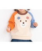 【ミキハウスホットビスケッツ/MIKI HOUSE HOT BISCUITS / KIDS】の【70-110cm】 顔ドン ラグラントレーナー アイボリー|ID: prp329100004654474 ipo3291000000034242229