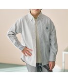 【ジェイ プレス/J.PRESS / KIDS】の【100-130cm】オックスフォード ストライプコンビシャツ グレー系1|ID: prp329100004654477 ipo3291000000034294846