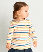 【ミキハウスホットビスケッツ/MIKI HOUSE HOT BISCUITS / KIDS】の【80-120cm】ボーダー柄 ワンポイント長袖Tシャツ マルチカラー|ID: prp329100004654479 ipo3291000000034724607