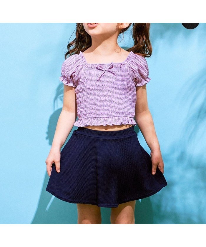 【エニィ/ANY / KIDS】のギンガムチェック セパレート 水着 インテリア・キッズ・メンズ・レディースファッション・服の通販 founy(ファニー) https://founy.com/ ファッション Fashion キッズファッション Fashion for Kids ギンガム Gingham, Gingham Fabric スリーブ Sleeve, Long Sleeve / Short Sleeve セパレート Separate, Two-Piece チェック Check, Plaid, Tartan リボン Ribbon, Bow ワンポイント One Point, Statement Accent 夏 Summer 春 Spring S/S・春夏 SS, Spring/Summer, Warm Season 楽ちん Easy Fit, Comfortable 水着 Swimsuit, Swimwear 無地 Plain, Solid Color |ID: prp329100004654511 ipo3291000000033927862
