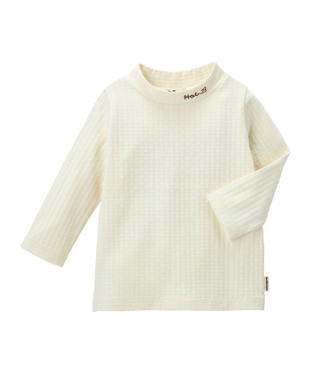 【ミキハウスホットビスケッツ/MIKI HOUSE HOT BISCUITS / KIDS】の【70-110cm】 モックネック長袖Tシャツ 人気、トレンドファッション・服の通販 founy(ファニー) 　ファッション　Fashion　キッズファッション　Fashion for Kids　トップス・カットソー　Cut & Sew Tops　インナー　Innerwear　カットソー　Cut and Sewn Top　シンプル　Simple, Minimal　モックネック　Mock Neck, Short Turtleneck　吸水　Absorbent, Quick-Dry　A/W・秋冬　Autumn/Winter　長袖　Long Sleeve, Full Sleeve　 other-1|ID: prp329100004654518 ipo3291000000033653159