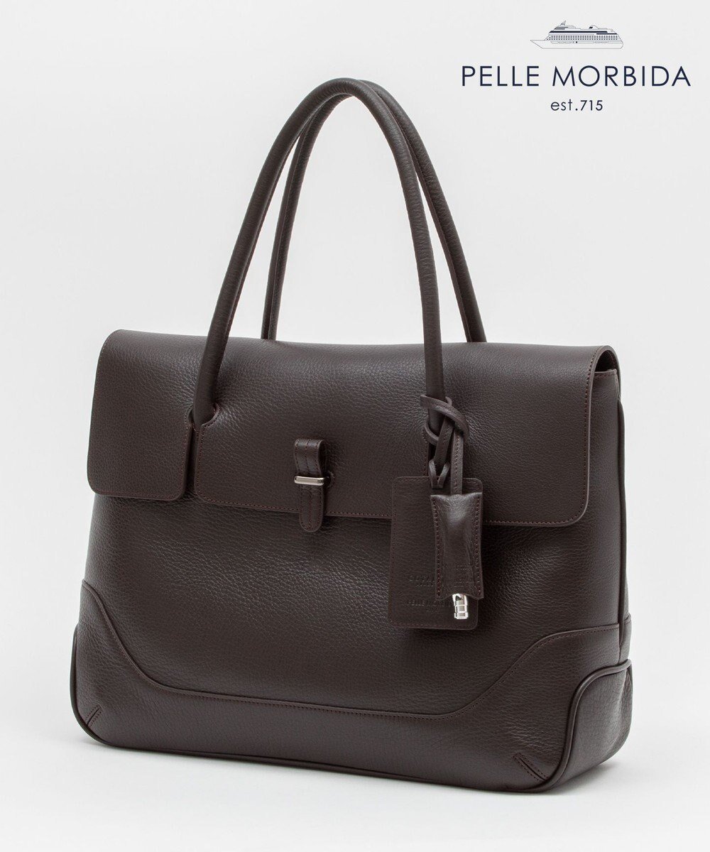 【五大陸/gotairiku / MEN】の別注/日本製【PELLE MORBIDA×GOTAIRIKU】レザー フラップトートバッグ インテリア・キッズ・メンズ・レディースファッション・服の通販 founy(ファニー) 　ファッション　Fashion　メンズファッション　Fashion for Men　バッグ　Bags　トートバッグ / 通勤・大容量バッグ　Tote Bags　シルバー　Silver, Metallic Silver　シンプル　Simple, Minimal　スマホ　Smartphone, Mobile Device　スマート　Smart, Elegant　スーツ　Suit, Formalwear　ダブル　Double, Double-Breasted　定番　Standard, Basic Item　人気　Popular, Best Seller　パッチ　Patch, Appliqué　フォルム　Silhouette, Form　ボトム　Bottoms, Lower Wear　ポケット　Pocket, Pocket Detail　別注　Limited Edition, Custom Order　ラグジュアリー　Luxury, Elegant　リュック　Backpack, Rucksack　ワーク　Workwear, Utility Style　日本製　Made In Japan　エレガント 上品　Elegant　ビジネス 仕事 通勤　Business / Work / Commuting　ダークブラウン系|ID: prp329100004654531 ipo3291000000033653288