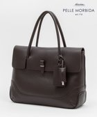 【五大陸/gotairiku / MEN】の別注/日本製【PELLE MORBIDA×GOTAIRIKU】レザー フラップトートバッグ ダークブラウン系|ID: prp329100004654531 ipo3291000000034220585