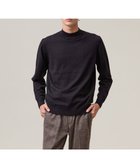 【ジェイ プレス/J.PRESS / MEN】の動きやすさにこだわった立体設計【洗える】コットンカシミヤモックネック ニット ブラック系|ID: prp329100004654550 ipo3291000000034210217