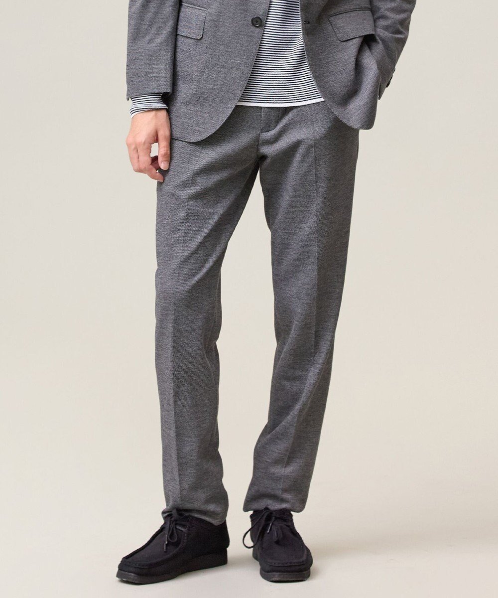 【ジェイ プレス/J.PRESS / MEN】の3シーズン着られる上質素材【ストレッチ / 吸水速乾 / 洗える / 消臭】AXIO 3ポジションジャージー スラックス インテリア・キッズ・メンズ・レディースファッション・服の通販 founy(ファニー) 　ファッション　Fashion　メンズファッション　Fashion for Men　ボトムス　Bottoms　エレガント 上品　Elegant　洗える　Machine Washable　吸水　Absorbent, Quick-Dry　ジャカード／ジャガード　Jacquard, Woven Pattern　ジャケット　Jacket, Outerwear　ストレッチ　Stretch, Stretchy Fabric　スポーティ　Sporty, Casual Athletic　スラックス　Slacks, Dress Pants　スリム　Slim, Slim Fit　セットアップ　Set-Up, Coordinated Outfit　フォルム　Silhouette, Form　フロント　Front, Front Design　ミックス　Mix, Mixed Style　リネン　Linen, Linen Fabric　リラックス　Relax, Relaxed Fit　A/W・秋冬　Autumn/Winter　新作・新入荷　New Arrivals / New In　日本製　Made In Japan　ビジネス 仕事 通勤　Business / Work / Commuting　ライトグレー系|ID: prp329100004654552 ipo3291000000033653408