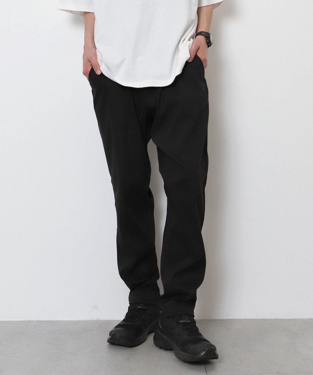 【ウィゴー/WEGO / MEN】の【接触冷感/吸水速乾/ストレッチ/ウエスト紐/らくらくのびる/MLサイズ展開】カルゼレギンスアンクルパンツ インテリア・キッズ・メンズ・レディースファッション・服の通販 founy(ファニー) 　ファッション　Fashion　メンズファッション　Fashion for Men　ボトムス　Bottoms　シンプル　Simple, Minimal　ストレッチ　Stretch, Stretchy Fabric　スマホ　Smartphone, Mobile Device　フィット　Fit, Slim Fit　レギンス　Leggings, Stretch Pants　吸水　Absorbent, Quick-Dry　夏　Summer　春　Spring　S/S・春夏　SS, Spring/Summer, Warm Season　無地　Plain, Solid Color　ブラック|ID: prp329100004654558 ipo3291000000033653464