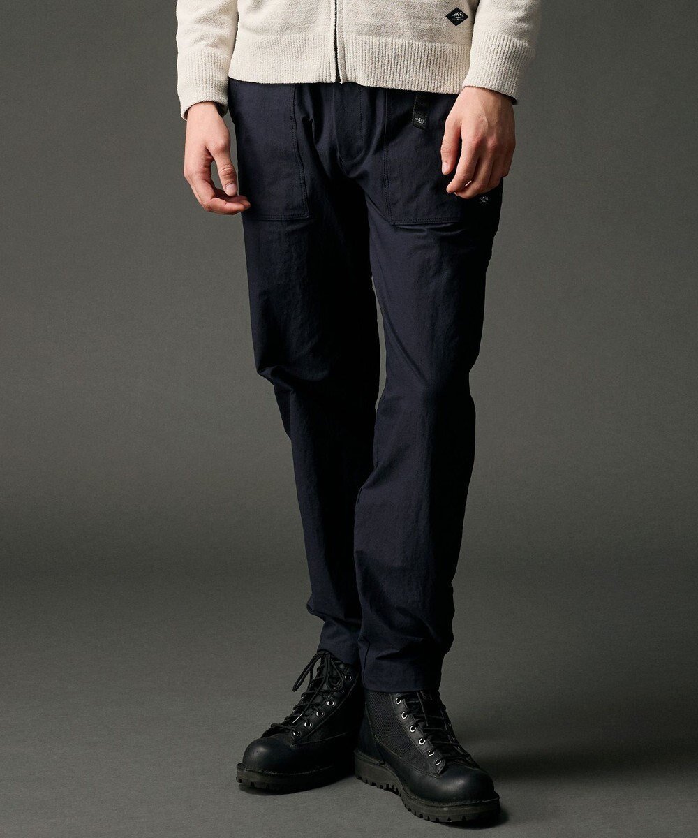 【ジョセフ アブード マウンテン/JOSEPH ABBOUD MOUNTAIN / MEN】の【JAPANファブリック/2WAYストレッチ】ヴィンテージナイロンカルゼストレッチベイカー パンツ インテリア・キッズ・メンズ・レディースファッション・服の通販 founy(ファニー) 　ファッション　Fashion　メンズファッション　Fashion for Men　ボトムス　Bottoms　アウトドア　Outdoor Clothing　ヴィンテージ　Vintage Style　シューズ　Shoes, Footwear　ジャケット　Jacket, Outerwear　スウェット / スエット　Sweatshirt, Sweatwear　ストレッチ　Stretch, Stretchy Fabric　スニーカー　Sneakers, Trainers　ドレープ　Drape, Draping Fabric　ファブリック　Fabric, Textile　フィット　Fit, Slim Fit　リラックス　Relax, Relaxed Fit　ワッシャー　Washer, Crinkled Finish　A/W・秋冬　Autumn/Winter　新作・新入荷　New Arrivals / New In　エレガント 上品　Elegant　ネイビー系|ID: prp329100004654560 ipo3291000000033653476