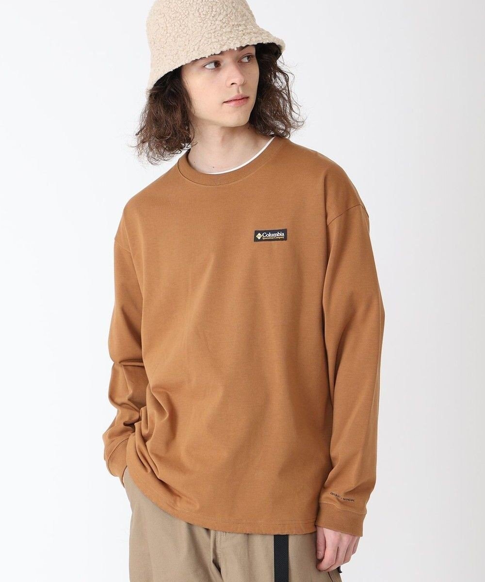 【コロンビア/Columbia / MEN】のColumbia/ クロックドリバーロングスリーブティー /コロンビア インテリア・キッズ・メンズ・レディースファッション・服の通販 founy(ファニー) 　ファッション　Fashion　メンズファッション　Fashion for Men　トップス・カットソー　Cut & Sew Tops　メンズシャツ　Shirts　新作・新入荷　New Arrivals / New In　おすすめ　Recommended / Our Picks　アウトドア　Outdoor Clothing　カットソー　Cut and Sewn Top　ドローコード　Drawcord, Drawstring Cord　フィット　Fit, Slim Fit　リラックス　Relax, Relaxed Fit　夏　Summer　S/S・春夏　SS, Spring/Summer, Warm Season　A/W・秋冬　Autumn/Winter　Camel Brown|ID: prp329100004654563 ipo3291000000033653592
