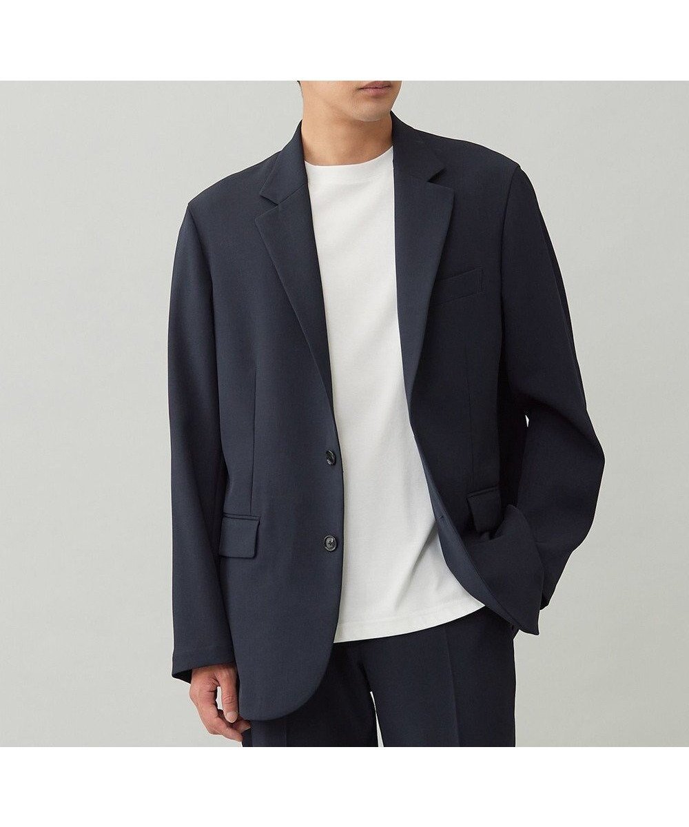 【アンフィーロ/UNFILO / MEN】の【OCEANS 11月号 / web / YouTube 掲載】WOOL TOUCH 機能美ジャケット【東レ開発のウール見え高機能素材】 インテリア・キッズ・メンズ・レディースファッション・服の通販 founy(ファニー) 　ファッション　Fashion　メンズファッション　Fashion for Men　アウター　Men's Coats Outerwear　テーラードジャケット　Tailored Jackets & Blazers　吸水　Absorbent, Quick-Dry　11月号　November Issue　ジャケット　Jacket, Outerwear　ストレッチ　Stretch, Stretchy Fabric　スリム　Slim, Slim Fit　セットアップ　Set-Up, Coordinated Outfit　雑誌　Magazine, Fashion Magazine　フラップ　Flap, Flap Pocket　ブルゾン　Blouson, Bomber Jacket　ベーシック　Basic, Essential　ボトム　Bottoms, Lower Wear　ポケット　Pocket, Pocket Detail　楽ちん　Easy Fit, Comfortable　A/W・秋冬　Autumn/Winter　S/S・春夏　SS, Spring/Summer, Warm Season　おすすめ　Recommended / Our Picks　夏　Summer　エレガント 上品　Elegant　ビジネス 仕事 通勤　Business / Work / Commuting　ネイビー|ID: prp329100004654578 ipo3291000000033749538