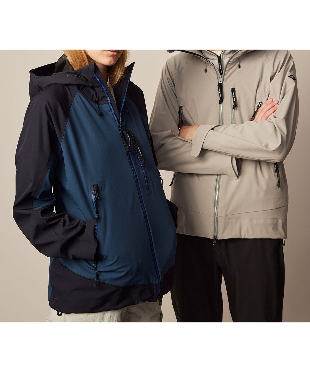 【ジョセフ アブード マウンテン/JOSEPH ABBOUD MOUNTAIN】の【ストレッチ/撥水/防水素材/イタリア素材/ライナードッキング対応】マウンテンシェル パーカー インテリア・キッズ・メンズ・レディースファッション・服の通販 founy(ファニー) 　ファッション　Fashion　レディースファッション　Fashion for Women　アウター　Coat / Outerwear Collection　レディースジャケット・軽アウター　Jackets　イタリア　Italy　ジャケット　Jacket, Outerwear　ストレッチ　Stretch, Stretchy Fabric　タフタ　Taffeta, Structured Fabric　ドッキング　Docking, Mixed Material　ドット　Polka Dot, Dot Pattern　パターン　Pattern, Design Print　パーカー　Hoodie, Parka　フロント　Front, Front Design　ボンディング　Bonding, Bonded Fabric　ポケット　Pocket, Pocket Detail　ライナー　Liner, Inner Layer　A/W・秋冬　Autumn/Winter　S/S・春夏　SS, Spring/Summer, Warm Season　夏　Summer　ネイビー系7|ID: prp329100004654580 ipo3291000000033653781