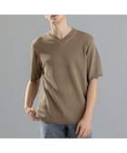 【ジョゼフ オム/JOSEPH HOMME / MEN】のラッスルギマ Vネック半袖ニットVN ベージュ系|ID: prp329100004654582 ipo3291000000034199343