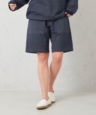 【ジョセフ アブード マウンテン/JOSEPH ABBOUD MOUNTAIN】の【SPACE/UNISEX】オーガニックコットン使用 ヴィンテージインレー ショートパンツ 人気、トレンドファッション・服の通販 founy(ファニー) ファッション Fashion レディースファッション Fashion for Women パンツ Pants & Trousers ショートパンツ・ハーフパンツ High-Waisted & Relaxed Shorts オーガニック Organic Cotton 春 Spring ショート Short, Short Length スウェット / スエット Sweatshirt, Sweatwear スピンドル Spindle, Drawcord ポケット Pocket, Pocket Detail メランジ Melange, Mixed Yarn ユニセックス Unisex, Genderless リラックス Relax, Relaxed Fit S/S・春夏 SS, Spring/Summer, Warm Season 夏 Summer thumbnail ネイビー系|ID: prp329100004654583 ipo3291000000033653823